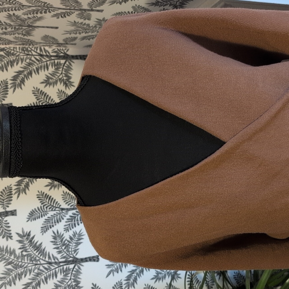 Nicole Miller Brown Wrap Dress - Picture 3 of 8